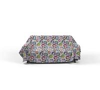 Italian Bed Linen Fantasy Tejido Decorativo de fantasía,170x260cm,cerchi astratti, 170x260 cm