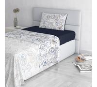 Italian Bed Linen Fashion Juego de sábanas de Microfibra, Made in Italy, Travel Life, Individual