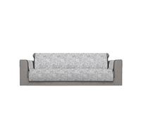 Italian Bed Linen Glamour Funda Cubre sofá Antideslizante de Poliéster, mae in Italy, Gris Oscuro 4 plazas