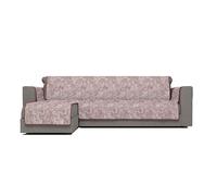 Italian Bed Linen Glamour” Funda para sofà Anti-Deslizamiento con Chaise-Longue, Izquierda, Burdeos, 290cm, 290 cm