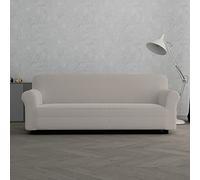 Italian Bed Linen “ Iris” Funda para sofà, 96% poliéster + 4% Elastano, Tòrtola, 3 Plazas