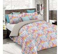 Italian Bed Linen, Juego de Funda nórdica “Fashion”, Francis, Doble pequeño