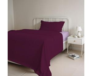 Italian Bed Linen Juego de sábanas de Color Natural (Hoja Plana 180x300, Plancha instalada 120x200cm+Funda de Almohada 52x82cm), Gasolina Petroleo/Verde Botella, ROYAL/AZUL CLARO, pequeño doble