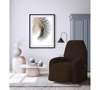 Italian Bed Linen Leslie Funda de sillón reclinable elástica, marrón