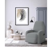 Italian Bed Linen Leslie-Funda para sillón reclinable elástica, Poliéster, Gris Luminoso (ral 7035), Estándar