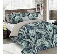 Italian Bed Linen MB Home Italy Juego de Funda Nórdica “ Fashion “, 2 Plazas, Tropical