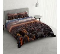 Italian Bed Linen MB Home Italy, Juego de Funda nórdica Goodnight, Manhattan, Doble