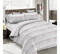 Italian Bed Linen MB Home Italy, Juego de Funda Nordica “Printed Colors”, Straits Rosa, Doble
