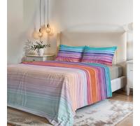 Italian Bed Linen MB Home Italy Juego de Sábanas “Fantasy”, Doble, Rainbow