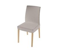 Italian Bed Linen Par de Fundas para sillas con Respaldo Leslie - 2 Fundas para sillas elásticas - Talla única, Gris