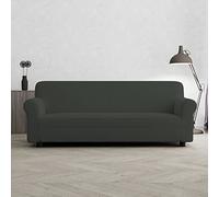 Italian Bed Linen PIU Bello Funda de sofá bielástico Extensible, Gris Oscuro, 3 PLAZAS