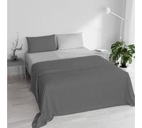 Italian Bed Linen Ropa DE Cama Italiano de Cama Gris duplicar 250 x 300 cm