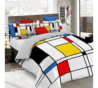 Italian Bed Linen Sogni d'Autore Cubierta de edredón con impresión digital de cobertura completa,250x200cm, SD66, 100 % Algodón, DOBLE