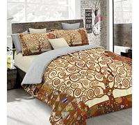 Italian Bed Linen Sogni d'Autore Cubierta de edredón con impresión digital de cobertura completa,250x200cm, SD48, 100 % Algodón, DOBLE