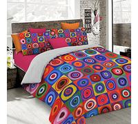 Italian Bed Linen Sogni d'Autore Cubierta de edredón con impresión digital de cobertura completa,250x200cm, SD64, 100 % Algodón, DOBLE