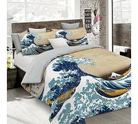 Italian Bed Linen Sogni d'Autore Cubierta de edredón con impresión digital de cobertura completa,250x200cm, SD51, 100 % Algodón, DOBLE