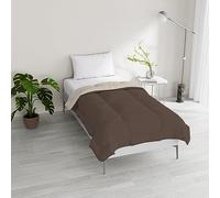 Italian Bed Linen SOGNI E CAPIRCCI Edredón de Invierno, Marrone/Panna, 200x200cm
