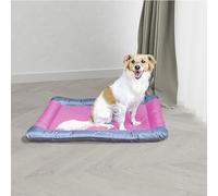 Italian Bed Linen SOGNI E CAPRICCI - Alfombra Impermeable para Animales, poliéster, Rosa, 55 x 38 x 5,5 cm