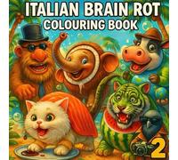 Italian Brain Rot Coloring Book 2: Stress Relief Coloring Book