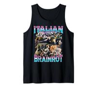Italian Brain Rot Italian Brainrot Funny Memes Bootleg Y2K Camiseta sin Mangas