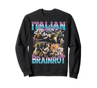Italian Brain Rot Italian Brainrot Funny Memes Bootleg Y2K Sudadera