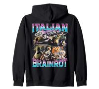 Italian Brain Rot Italian Brainrot Funny Memes Bootleg Y2K Sudadera con Capucha