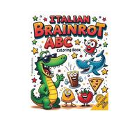 Italian Brainrot ABC Coloring Book for Kids