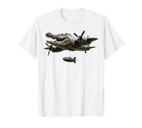 Italian Brainrot AI-Generated Character Bombardiro Crocodilo Camiseta