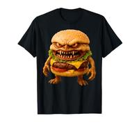 Italian Brainrot AI-Generated Character Burger/Evilburger Camiseta