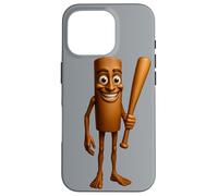 Italian Brainrot AI-Generated Character Tung Tung Tung Sahur Carcasa para iPhone 16 Pro