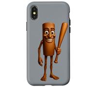 Italian Brainrot AI-Generated Character Tung Tung Tung Sahur Carcasa para iPhone X/XS