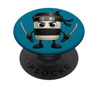 Italian Brainrot Character Capuccino Assassino PopSockets PopGrip Adhesivo