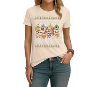 Italian Brainrot Christmas | Ugly Christmas Christmas - Camiseta para mujer, natural, 3XL