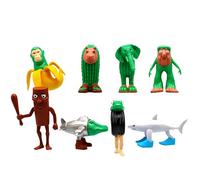 Italian Brainrot Figuras Juguetes Set Tung Tung Sahur Tralalero Tralala Ballerina Cappuccina Escritorio Decoración Colección Meme Figura Niños Cumpleaños Navidad Regalo 13# 8 Piezas
