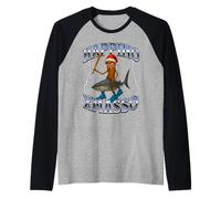 Italian Brainrot Meme Christmas Camiseta Manga Raglan