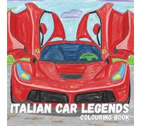 Italian Car Legends Colouring Book | 40+ Detailed Colouring Pages for Stress Relief & Relaxation