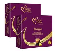 Italian Coffee 100 cápsulas de café compatibles con Nespresso Professional (Café Vainilla)