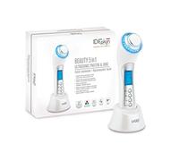 Italian Design - Beauty 5 in 1 Masajeador Facial Electrico para Limpieza Facial Profunda | Limpiador Facial Ultrasonico con Función Galvánica de Iones Positivos y Negativos y Fototerapia LED
