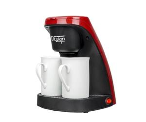 Italian Design - Cafetera TOTAL COFFE DUO PRO - 2 Servicios - Depósito 0,24 L - Diseño Compacto - 450 W - Mantiene Café Caliente 30 Minutos - Incluye Tazas - Fácil Limpieza y Uso