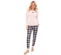 Italian Fashion Pijama Mujer Invierno | Pijama Mujer Algodon Cálida | Pijamas Chica Manga Larga | Casual para Otoño y Invierno | Conjunto de 2 Piezas de Pijamas para Ella | Varios Diseños S-XXL