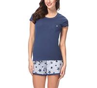 Italian Fashion Pijama Mujer Verano | Pijama Algodon Mujer Manga Corta | Ropa de Noche Corto Suave y Cómoda | Casual para Primavera Verano | Pijamas para Ella S-XXL