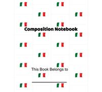 Italian Flag Composition Nogtebook: Wide Ruled, College Notebook, 200 pages
