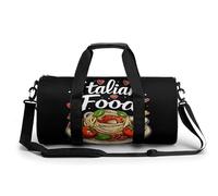 Italian Food - Bolsa de viaje divertida y divertida para gimnasio, Estilo:, 17.7in/9in/9in