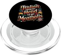 Italian from My Head To My Meatballs Comida Pasta - PopSockets PopGrip para MagSafe