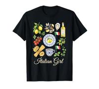 Italian Girl Italy Culture Food Camiseta