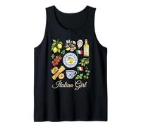 Italian Girl Italy Culture Food Camiseta sin Mangas