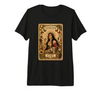Italian Girl Tarot Card Italy Coffee Lover Camiseta Premium