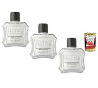 Italian Gourmet Aftershave Rinfrescante Bálsamo 3 x 100 ml refrescante + | 3 bálsamos refrescantes para después del afeitado para después del afeitado, agradable sensación de frescura en la piel