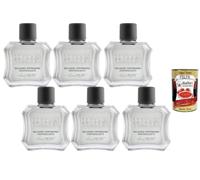 Italian Gourmet Aftershave Rinfrescante Bálsamo 6 x 100 ml refrescante + | 6 bálsamos refrescantes para después del afeitado para después del afeitado, sensación agradable y fresca