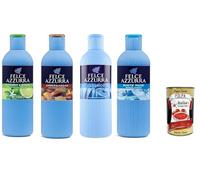 Italian Gourmet Bagnoschiuma Set Classico - Juego de 4 paquetes de 650 ml | Bergamotto, gelsomino, muschio bianco e ambra; limpieza suave para diario, peso neto total 2,6 L + Polpa 400 g gratis